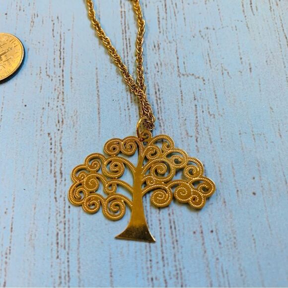 Gold Tree Of Life Necklace - Picture 3 of 3